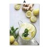 Modern Cocktail Lemon Cucumber Posters Prints Drink Mojito Martini Wall Art Canvas Painting for Bar Kitchen Room Home Decoration