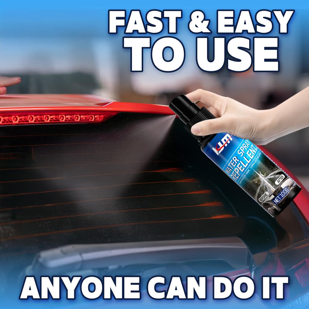 Спрей-водоотталкиватель для стекол, Улучшает видимость во время дождя, Предотвращает налипание снега и льда, Средство для обработки стекла