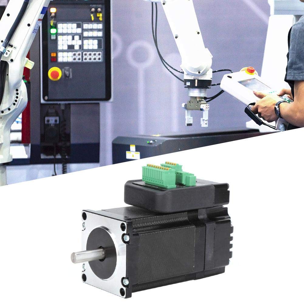 NEMA 23 Stepper Digital Stepper Servo Motor with Digital Signal Processing Integrated Stepper Motor for Textile Motor, 24-48V Chip, Closed-Loop CNC,