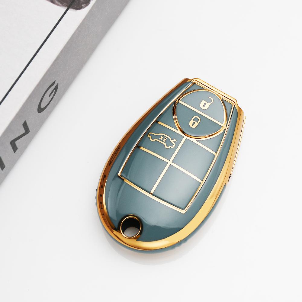 3 Buttons Auto Keyless for Dodge Chrysler Magnum Challenger Charger Ram 1500 2500 3500 4500 Fobik Holder Bag Car Key Case Cover