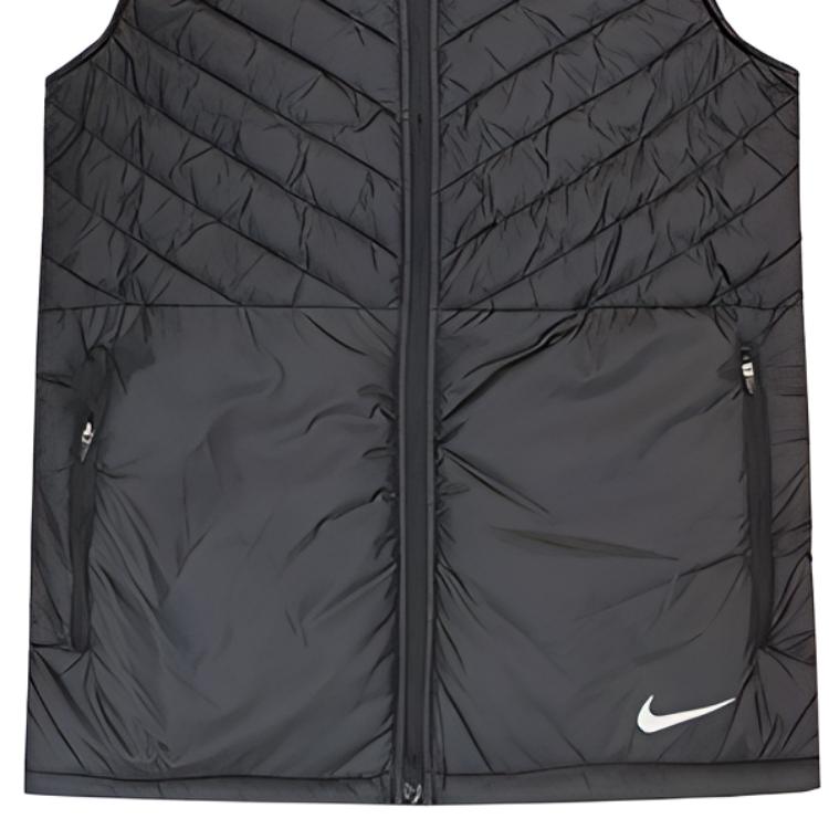Nike Жилеты Мужские Черный Стойка Умеренный Другое CJ5479-010