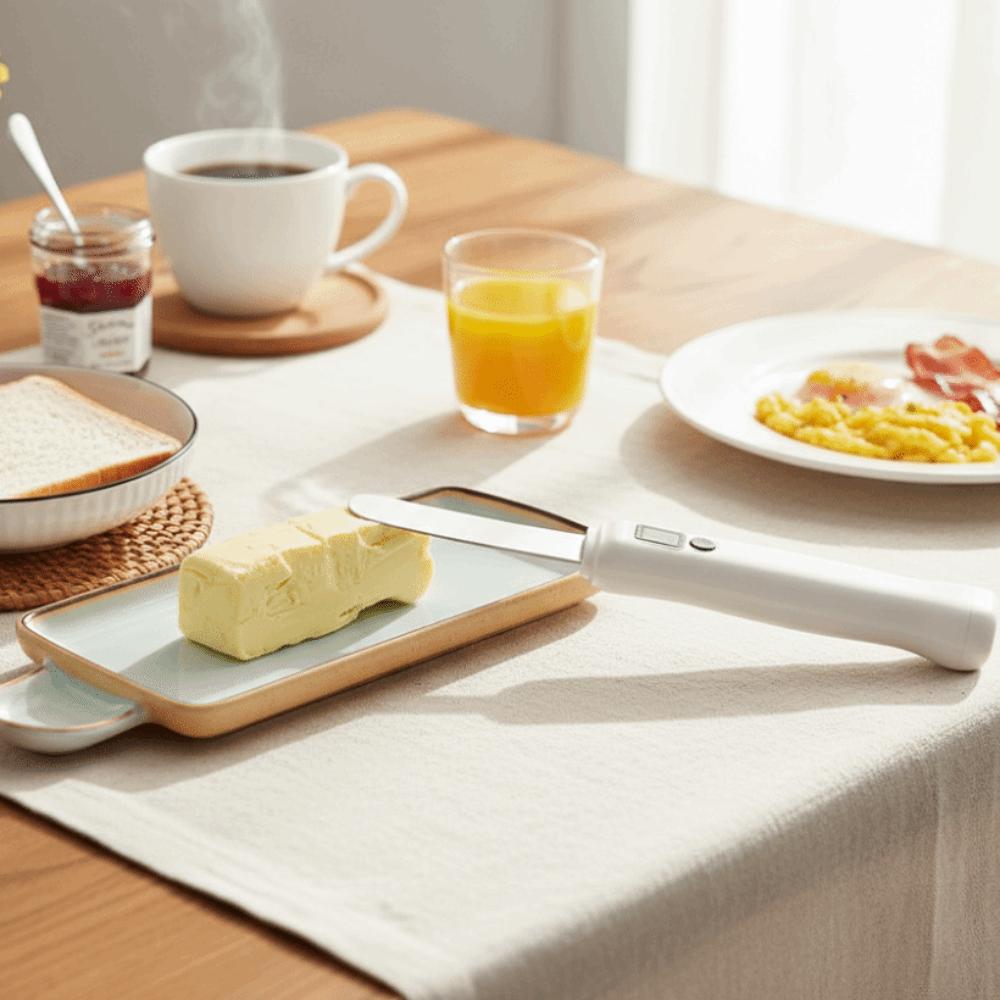 Washable Butter Spreader Waterproof Cold Butter Cutter Portable Heating Butter Spatula Cheese