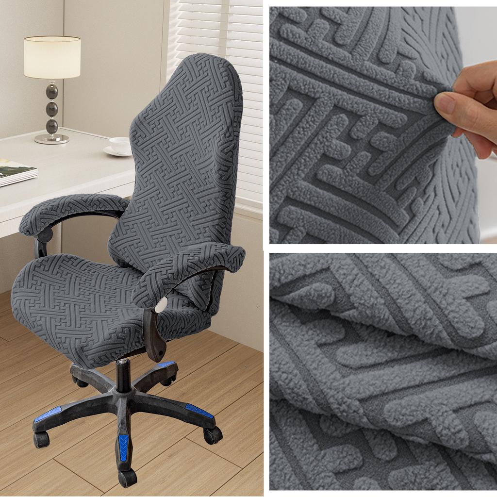 Thick Jacquard Gaming Chair Cover Universal Elastic Office Computer Chair Cover Racing Game Chair Cover with Armrest Cover