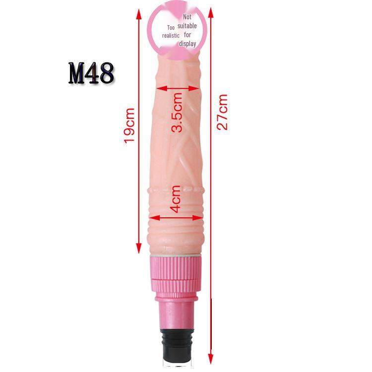 Fascial Gun Dildo Head Vibrator for Erotic Simulation (18~19mm)