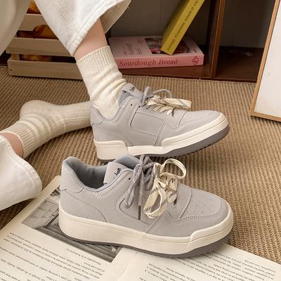 Легкие и дышащие ретро универсальные туфли на платформе с круглым носком, женские 2025 новая весна и осень, легкие увеличивающие рост sp