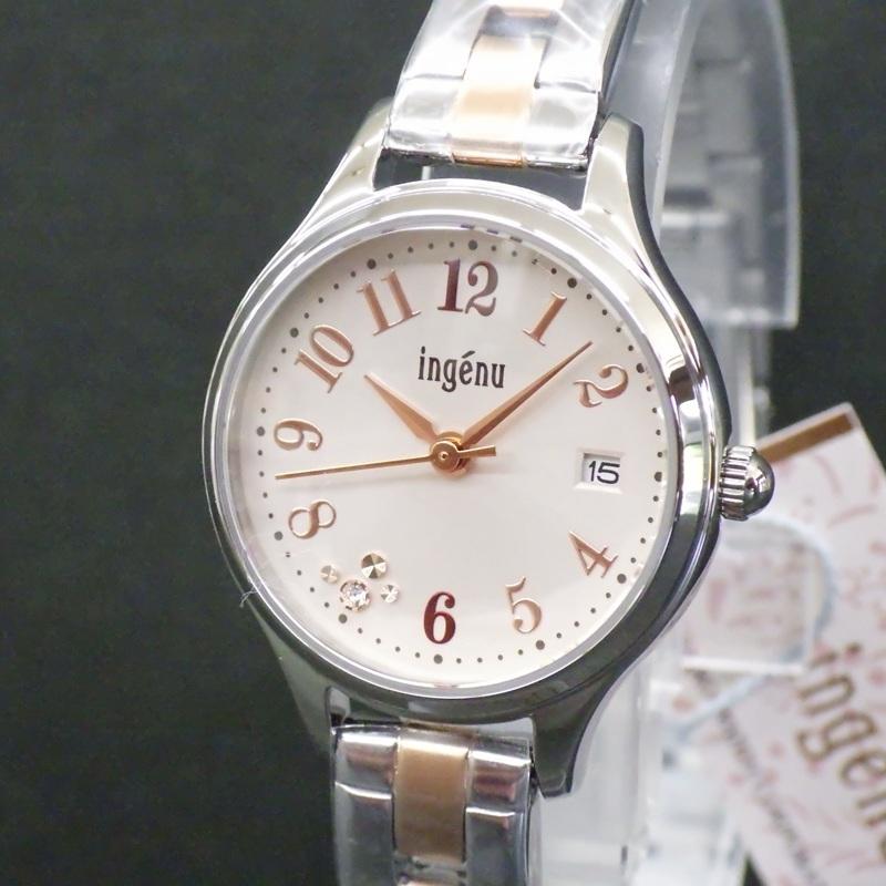 SEIKO ALBA ingenu AHJK463 Розовый циферблат Сапфировое стекло Браслет из нержавеющей стали Часы Цена Женские