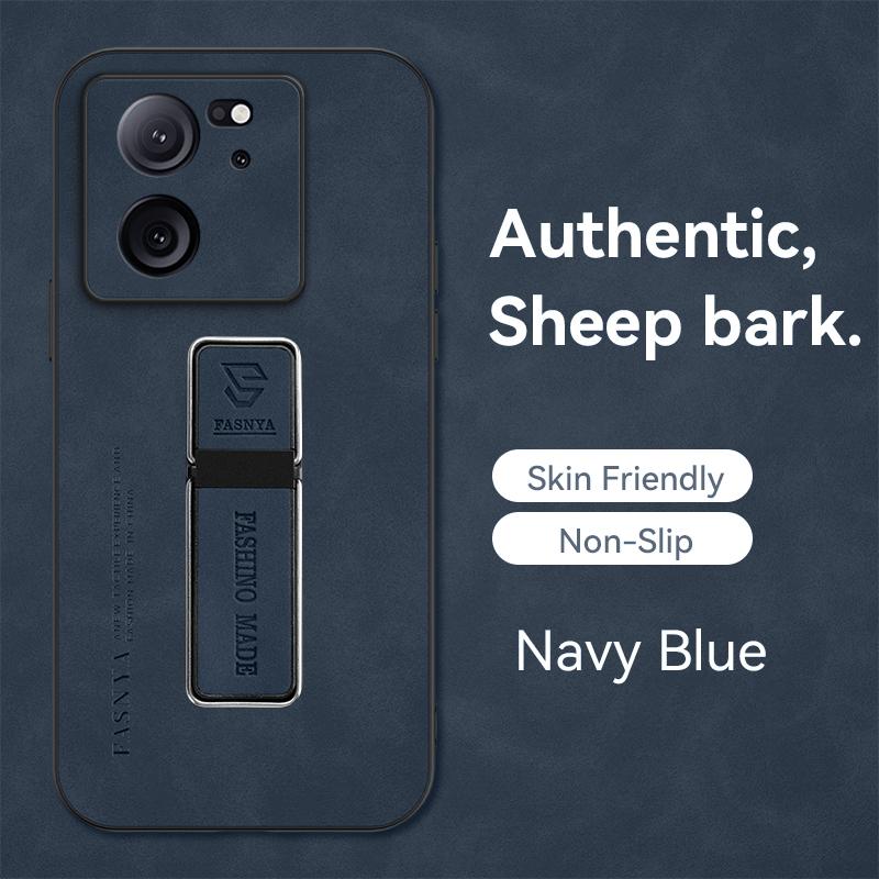 Sheepskin PU Leather Cover Case for Xiaomi Mi 13T 12T Pro 13 12 Lite 11 14 Pro 11T 10T 10 Poco X6 F5 X5 X3 Pro M5 M4 Pro F4 F3 Case with Phone Bracket