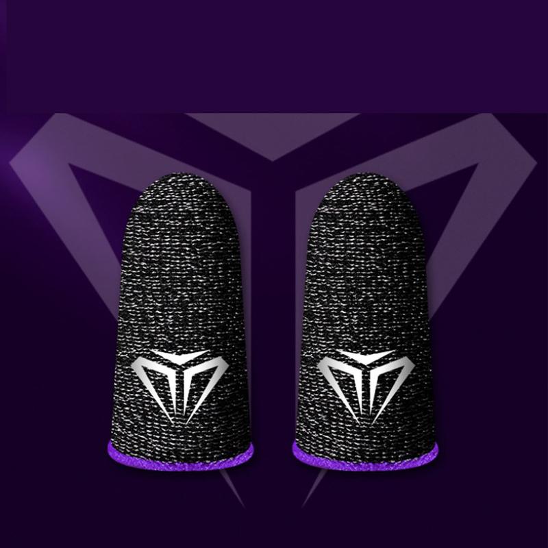 2Pcs Mobile Game Fingertip Gloves For Gamer Sweatproof Anti-Slip Touch Screen