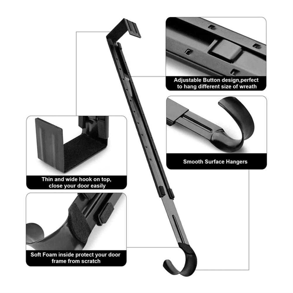 Рождественский венок, вешалка для венков, металлический дверной держатель для венков для праздничного рождественского украшения