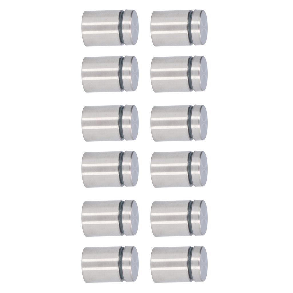 12Pcs Standoff Screw Stainless Steel 19x25mm Wall Mount Advertising Fastener Set Kit
