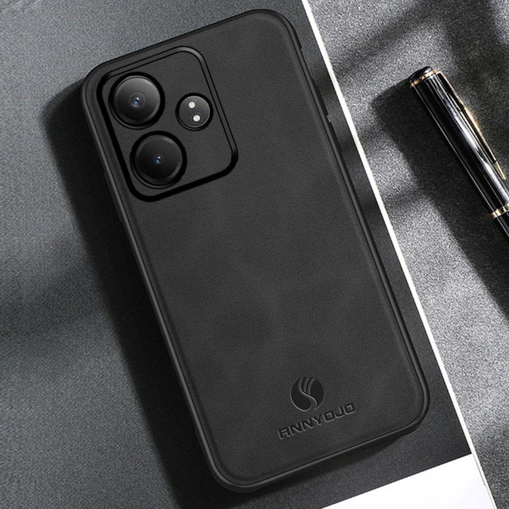 Премиальный чехол из ТПУ с текстурой под замшу для realme GT 7, GT 7 Pro, GT 6. Ударопрочный мягкий чехол из ТПУ