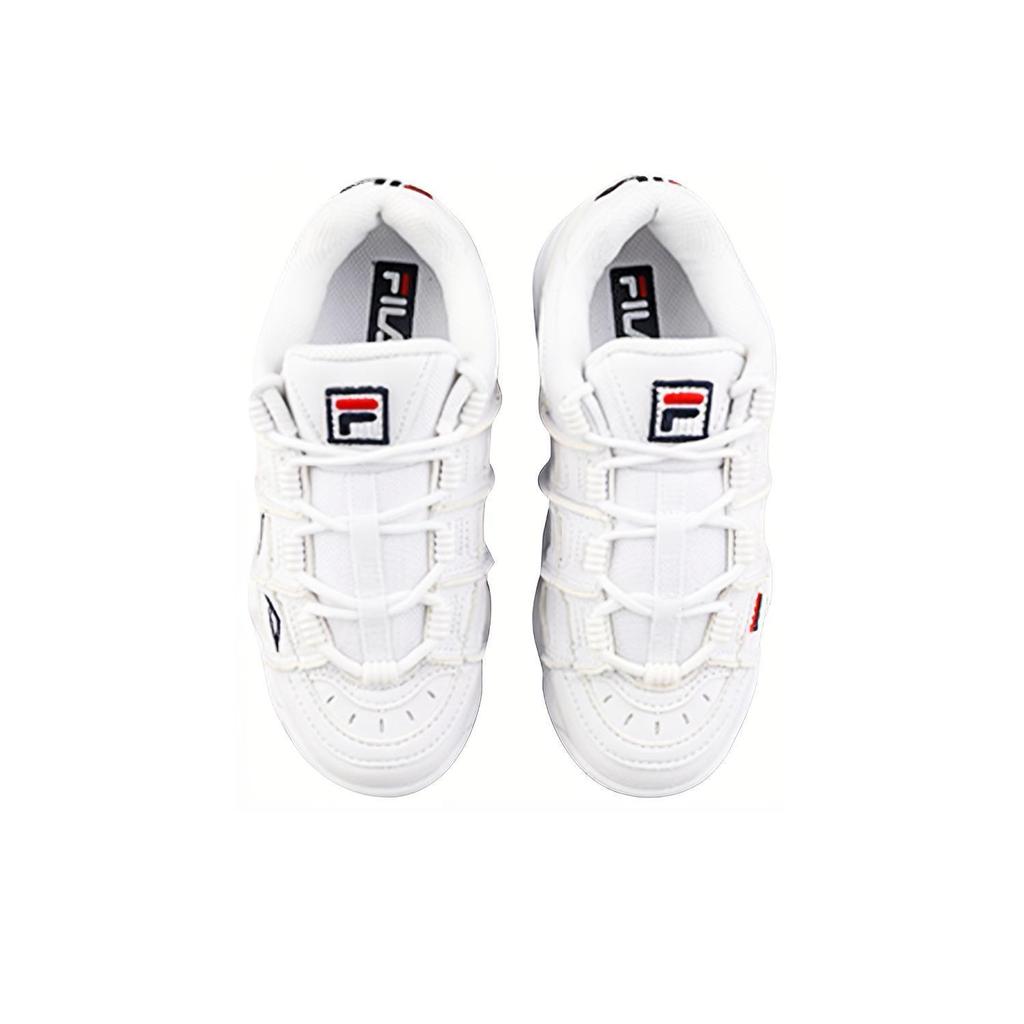 Fila Серия Barricade Модные Классические Ретро Спортивные Повседневные Универсальные Удобные Модные Низкие Папины Кроссовки Унисекс Белые FS1HTB1051X_WWT