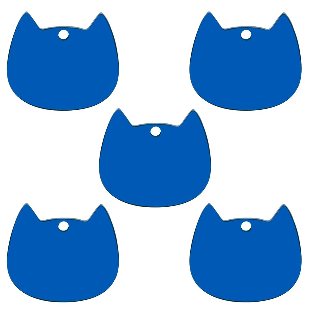 20 шт., бирки для собак с изображением кошачьей мордочки, зеркальная полировка, украшение из нержавеющей стали, персонализированная гравировка, цепочка с изображением животных