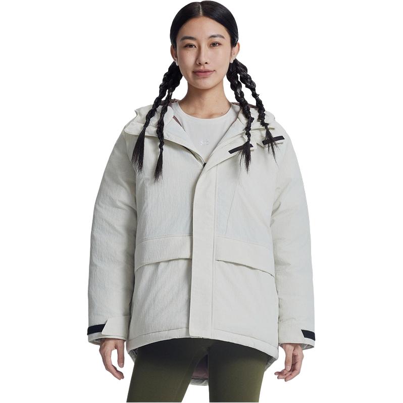 Under Armour FW25 EF Свободный Уличный Спорт Повседневный Кампус Модный Повседневный Короткий Пуховик с Капюшоном Теплый Удобный Универсальный 6011317-279