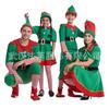 New Christmas Clothing Parent-child Clothing Green Elf Men's and Women's Christmas Clothing, Elf Clothing for Children and Adults