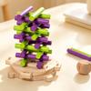 Деревянная игра на баланс Мелкая моторика Баланс Сложная игрушка-конструктор с кубиком для