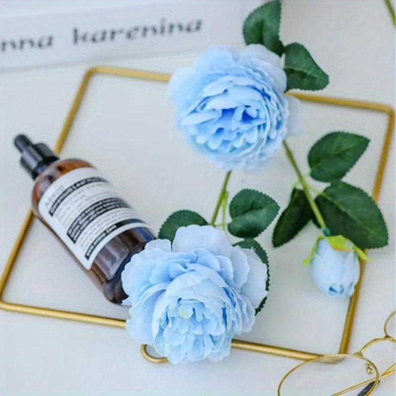 1шт 3 головки розы шелковый искусственный пион цветок для дома свадьба роза цветок украшение цветочный декор для вечеринки