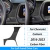 Для Chevrolet Camaro 2016 2017 2018 2019 2020 2021 2022 2023 Накладка-декор из настоящего углеродного волокна Аксессуары для интерьера автомобиля Наклейка