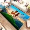 Коврик Spirit Riding Free Horses с мультяшным рисунком, коврик для дома, гостиной, спальни, дивана, коврик для двери, детский нескользящий напольный коврик 3D