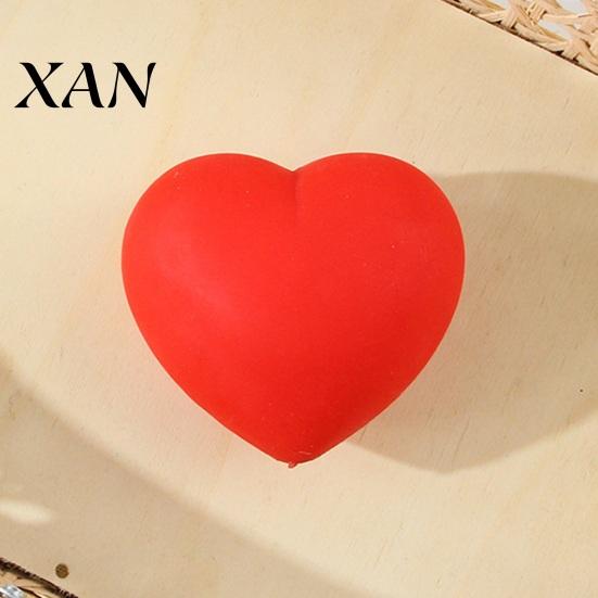 TPR Stress Ball Red Love Heart Squeeze Toy Relief Shape Reduction Gadget Sensory Fidget Decompression Tool Valentine's Day Gift Party Favors