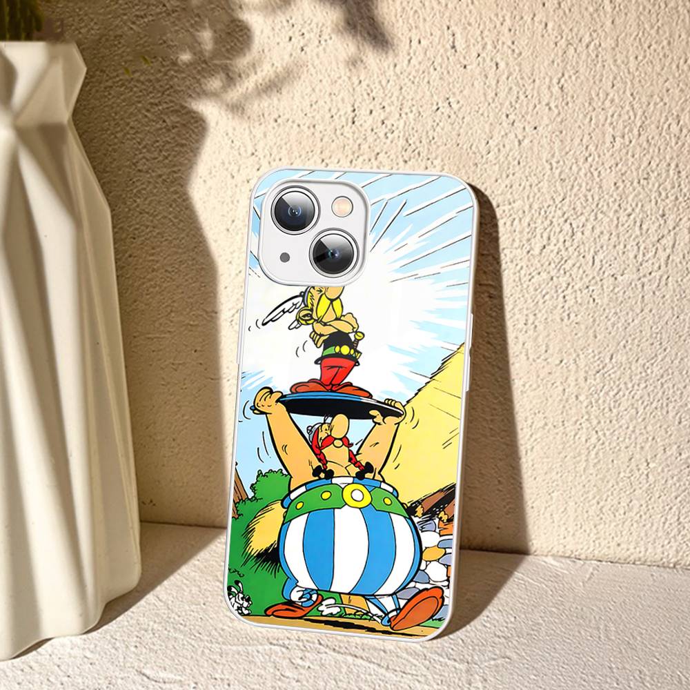 A-Asterix Et O-Obelix M-Manga Tempered Glass For Iphone 14 13 12 11 Pro Mini XS MAX 14Plus X XS XR Cover