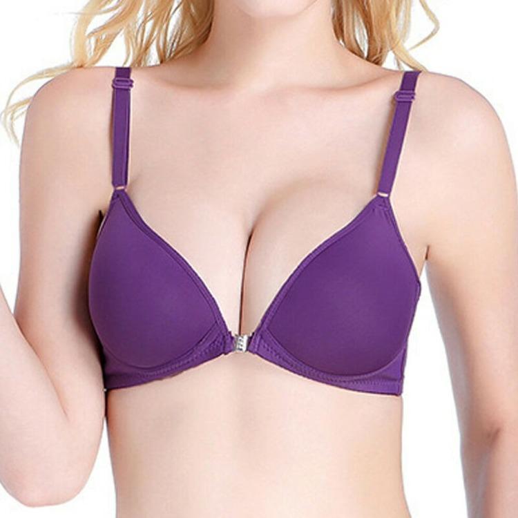 Sexy Brasier Women Front Closure Seamless Bra Small Breasts Lingerie Push Up Bralette