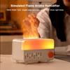 Flame Humidifier Aroma Diffuser Home Essential Oil Diffuser Aromatherapy Fragrance Diffuser with White Noise Colorful Night Lamp