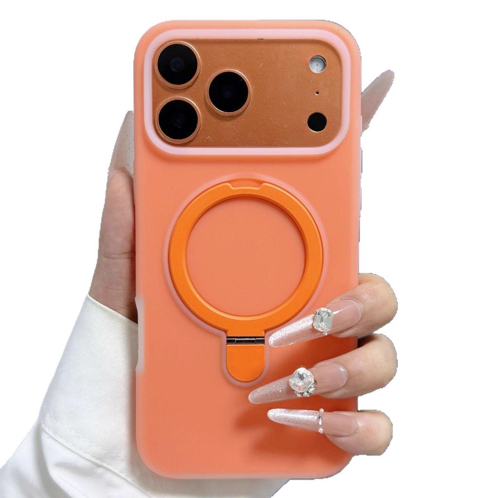 Чехол Liquid Jelly для iPhone 17 PM с магнитной подставкой, противоскользящей защитой и полным покрытием.