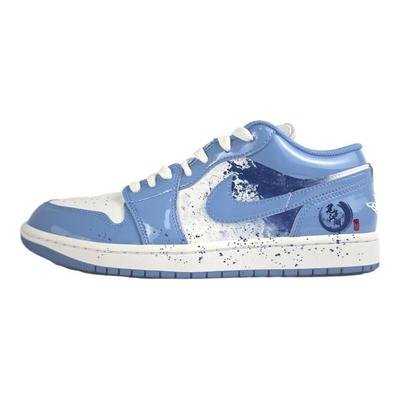 Air Jordan 1 Low 'Legend Blue' Нескользящие Устойчивые к истиранию Низкие Винтажные Баскетбольные Кроссовки Унисекс Синие FZ2138-114(Команда352-)