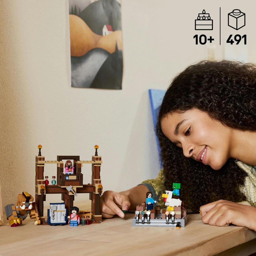 LEGO Minecraft Forest Western Mansion Arena Room Toy Toy Block101112Игра «Начальная школа Minecraft Товары» 21272