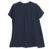 YOKOCHAN 2011 YCB-323-393 Navy Half Sleeve Frill Trim Blouse tops 38 NavyUsed