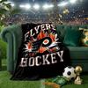 Flyers Hockey Team Throws Blanket Flannel Blankets Plush for Couch Bed Gifts for Men Women Travel picnic blanket Christmas fan gifts
