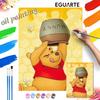 Disney Винни-Пух цифровой набор для масляной живописи DIY ручная работа украшение для дома подарок