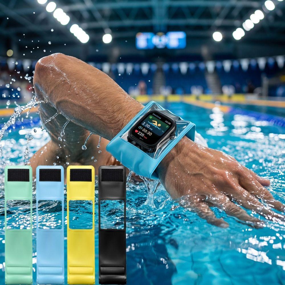 Smartwatch Waterproof Case IPX8 Waterproof Children's Watch Sealed Pouch Beach