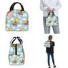 The S-Simpsons Face Accessories Insulated Lunch Bag For Travel Food Storage Bag Portable Cooler Thermal Lunch Boxes