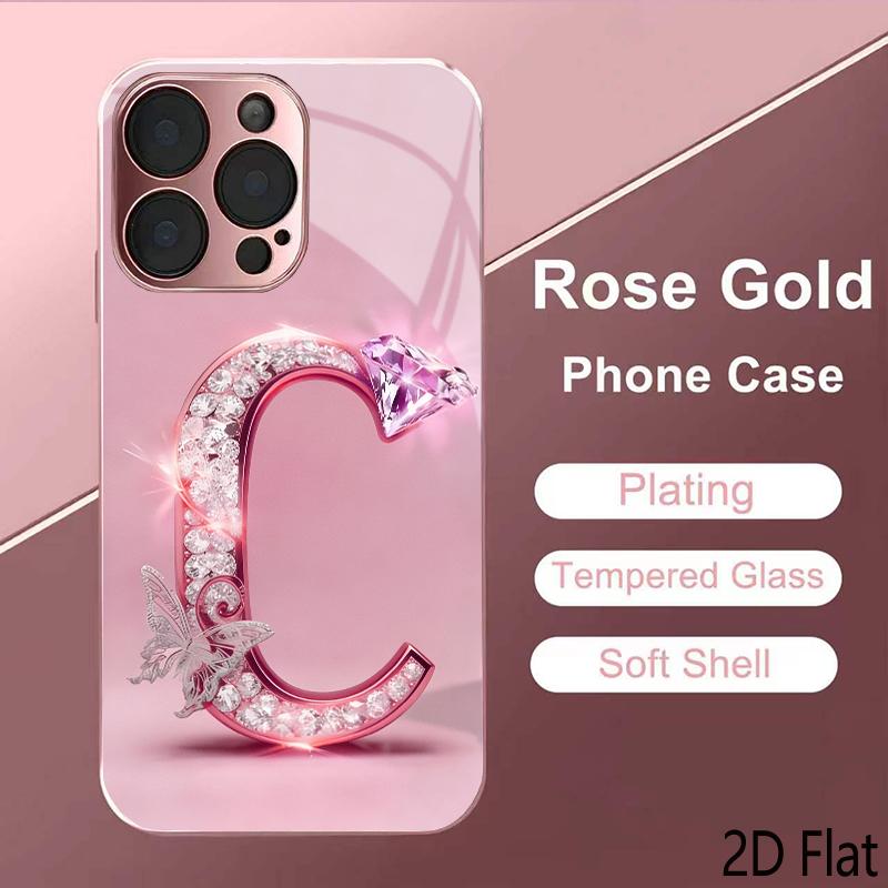 Erfly C 2DFlat Для iPhone17 18 16 15 14 13 12 11 Pro Max XS XR 8 7Plus Чехол для телефона Ударопрочный Защитная задняя крышка