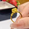 Новый китайский стиль форма рога изобилия вращающееся кольцо открытие регулируемое ниша легкая роскошь персонализированное кольцо на указательный палец женское