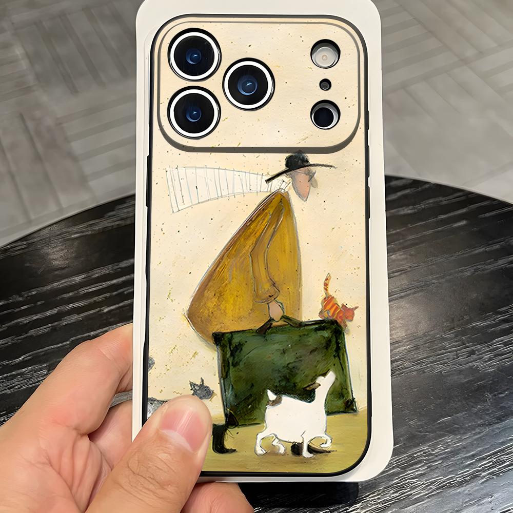 S-Sam Toft Art Phone Case For IPhone 17 Pro Max 16 15 14 Pro Max 13 11 X Xs Xr 8 7Plus Silicone Cover