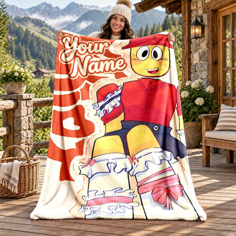 Elliot Custom Name Flannel Blanket Personalized Soft Warm Plush Throw Blanket Customized Gift for Family Friends