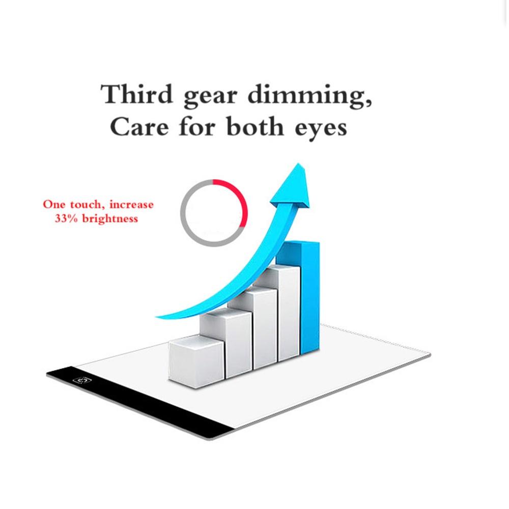 3-уровневый светодиодный блокнот для рисования с регулируемой яркостью, игрушка A5 A4, доска для детской живописи, образовательный творческий планшет, эскиз