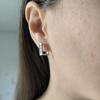 Silver Earrings with Cubic Zirkonia (2184201)