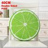 Round Fruit Pillow Fruit Slice Print Throw Pillow Creative Sofa Cushion  Bedroom Use