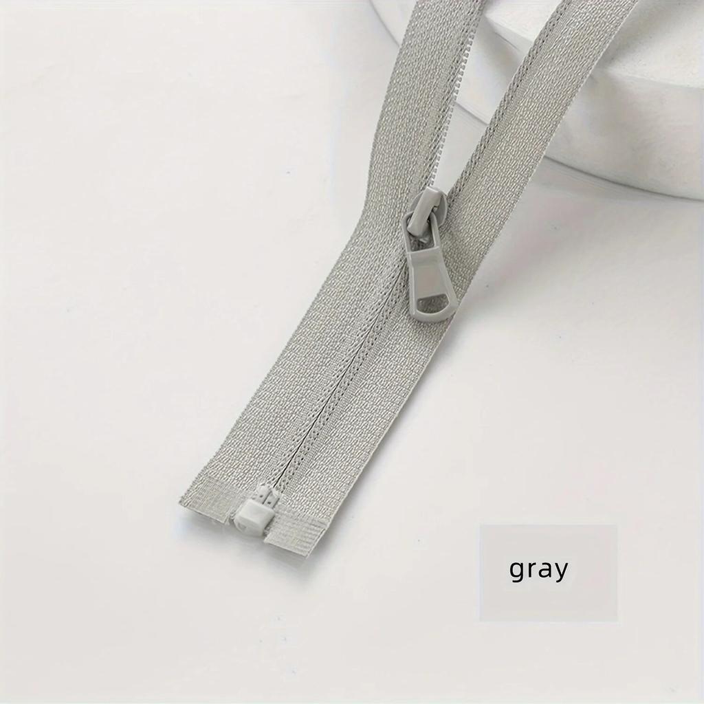 (10pcs)3# Sun-protective Clothing Zipper Single Open Tail Color Sportswear Clothing Reverse Nylon Zipper Multi-size