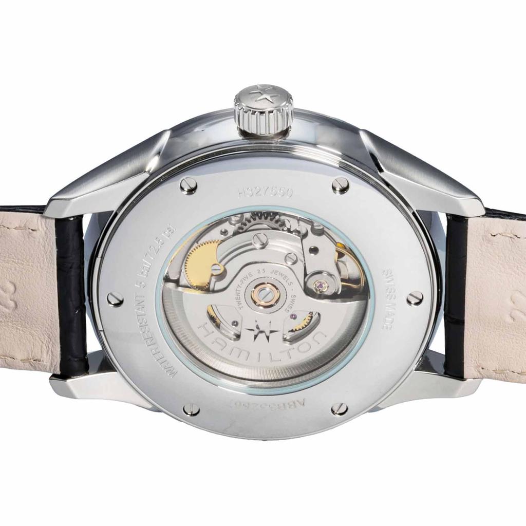 Часы Jazzmaster Viewmatic Auto с черным циферблатом из нержавеющей стали и сапфировым стеклом, автоматические, 44 мм, швейцарские брендовые часы H32755731 [Hamilton] мужские [Товар]