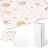 Игровой коврик - Artake Baby Playmat Удобный в хранении коврик для стыков, толстый складной водонепроницаемый звукоизоляционный коврик, детский коврик, ворсовый коврик, белые звезды 200*180*1