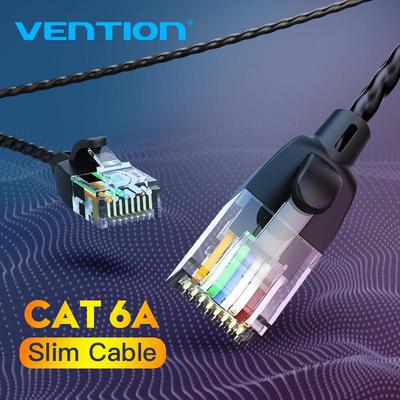 Ethernet-кабель Vention Cat 6, тонкий сетевой кабель 10 Гбит/с, 4 витых пары, патч-корд, Интернет UTP Cat6, сетевой кабель Ethernet RJ45