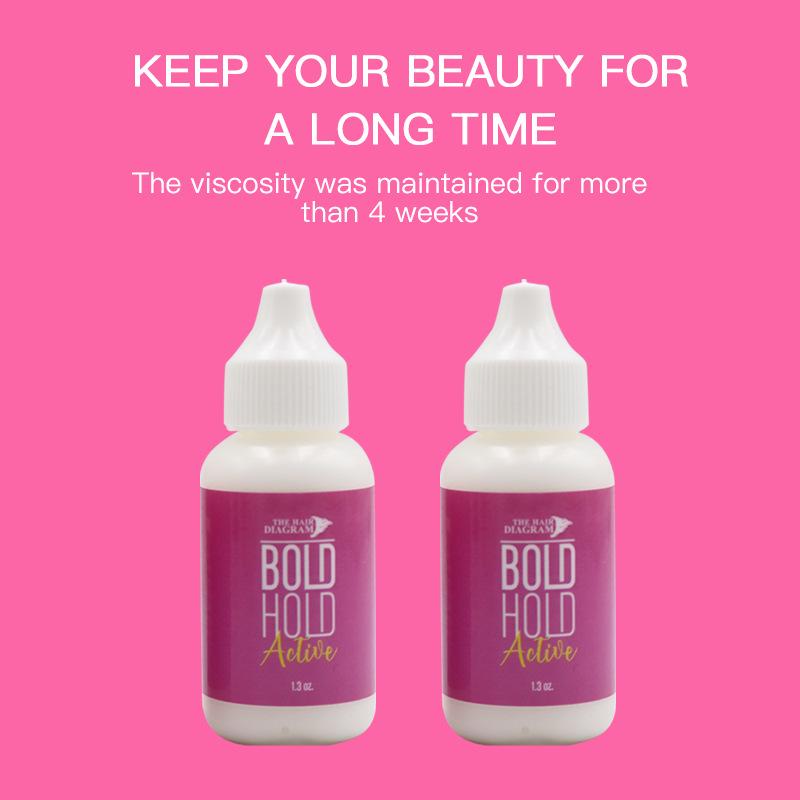 Клей для кружевных париков 1,3 унции Водостойкий клей для кружевных париков/накладок/закрытий для волос