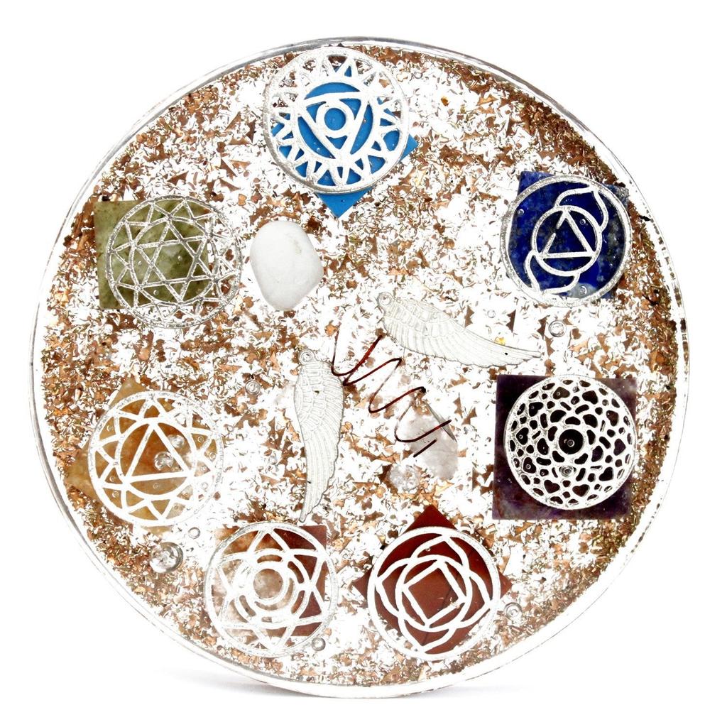 Orgonite Dome Paperweight - Angel Chakra