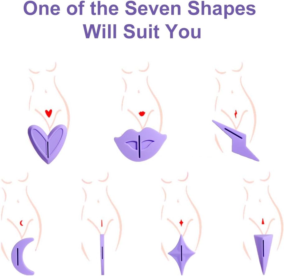 Pubic Hair Stencils Women Bikini Privates Shaving Stencil for Women Intimate Pubic Hair Trimmer