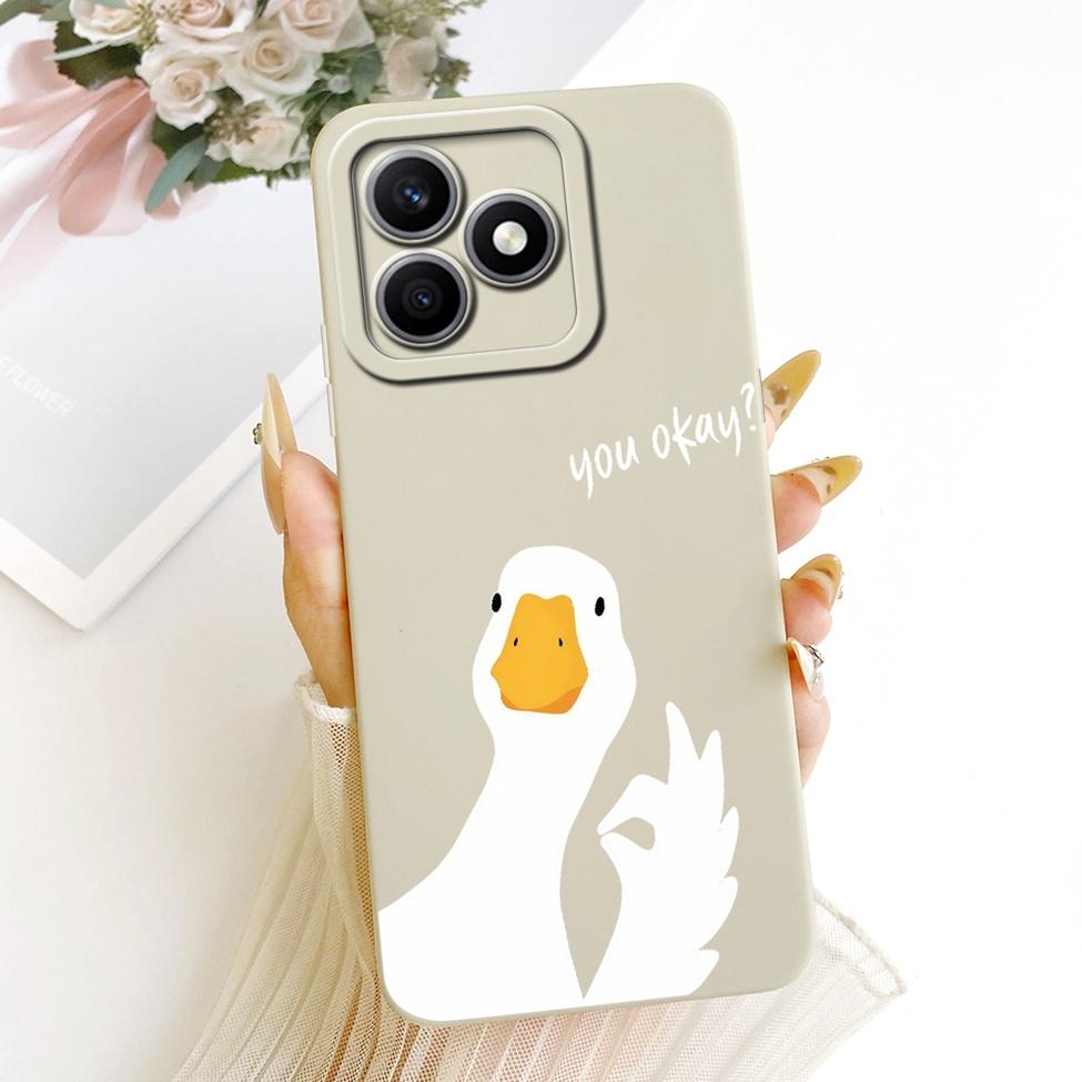 Чехол-обложка для Honor X8d Милый Kawaii Роскошный Модный Цветочный Рисунок Силиконовый Корпус Для Honor X8D